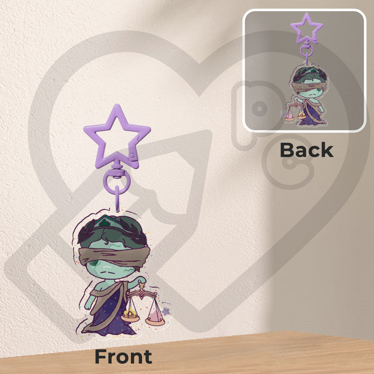 Libra “Cosmic Cuties” Keychain