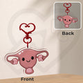 Doris the Uterus "Flow Friends" Keychain