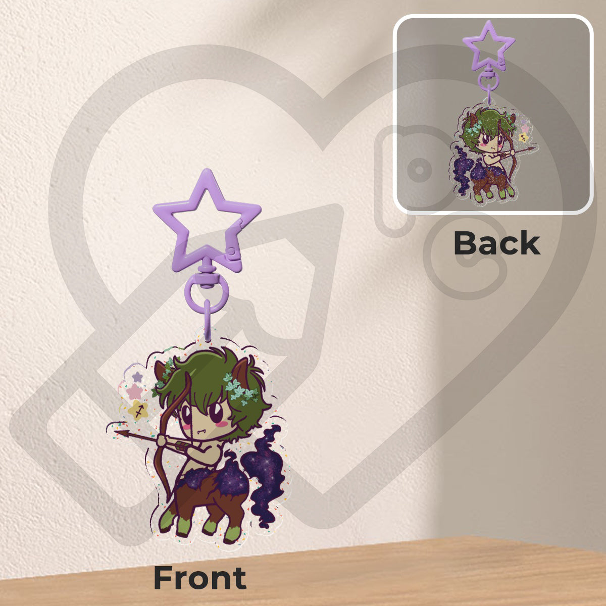 Sagittarius “Cosmic Cuties” Keychain