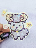 Aries kawaii zodiac die-cut vinyl sticker, Cosmic Cuties collection by Pretty Creative Studios
